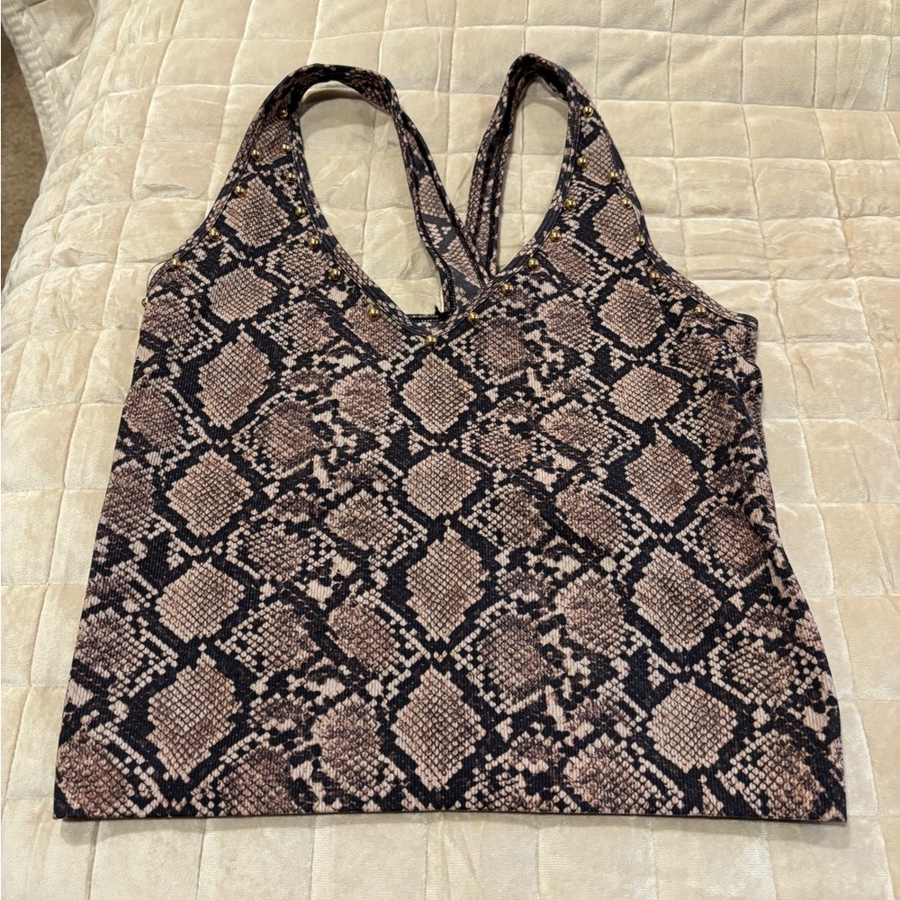 Pebby Forevee Snake Print Sleeveless tank